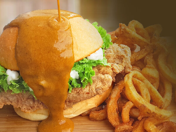 Spicy Curry Chicken Burger