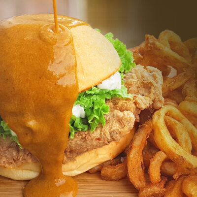 Spicy Curry Chicken Burger