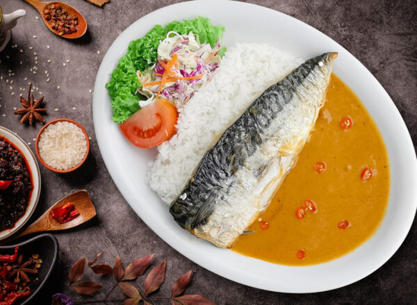 Curry Saba Fish Fillet Rice