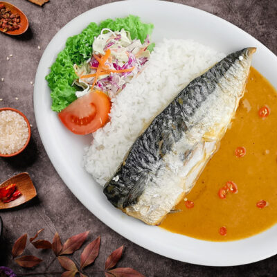 Curry Saba Fish Fillet Rice