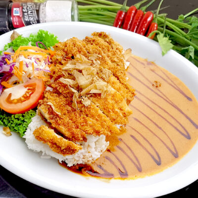 Curry Teriyaki Chicken Katsu Rice