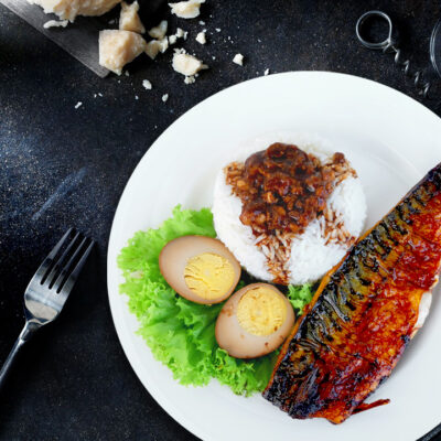 Taiwanese-Style Saba Fish Fillet Rice